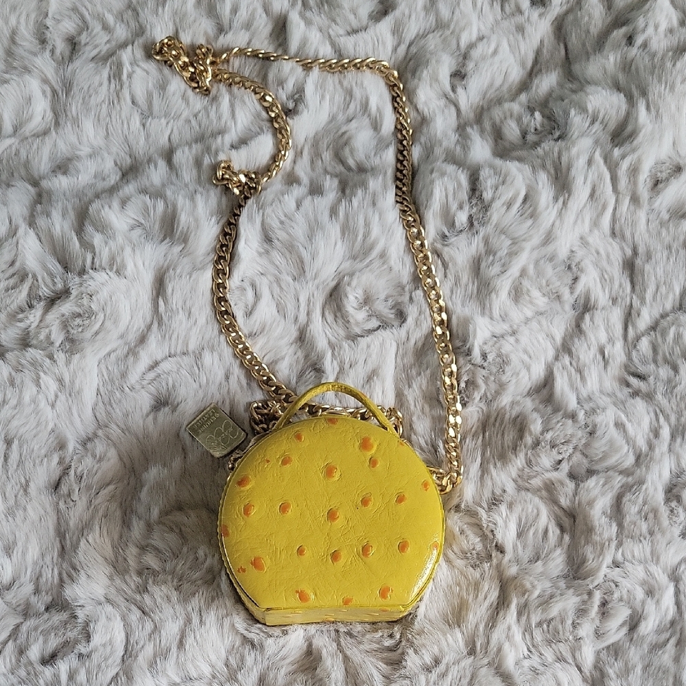 Mini Yellow and Gold Textured Bag
